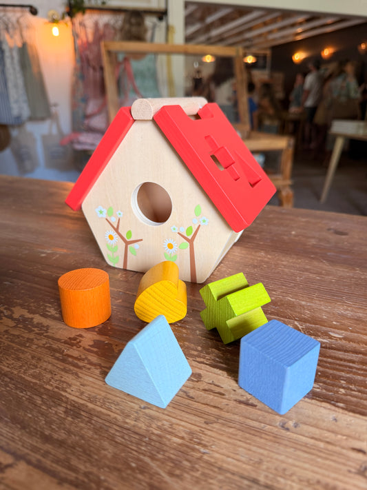 Woodland Bird House Shape Sorter