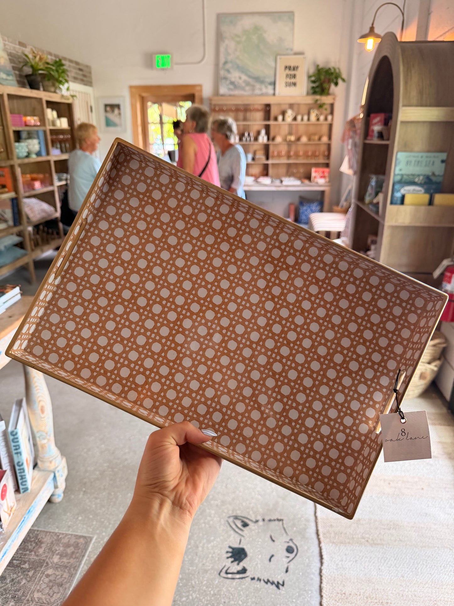 Cane Rectangular Tray