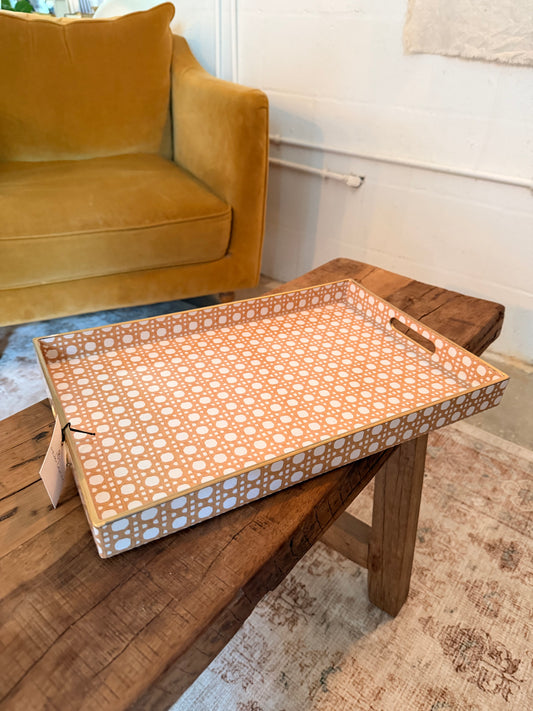 Cane Rectangular Tray