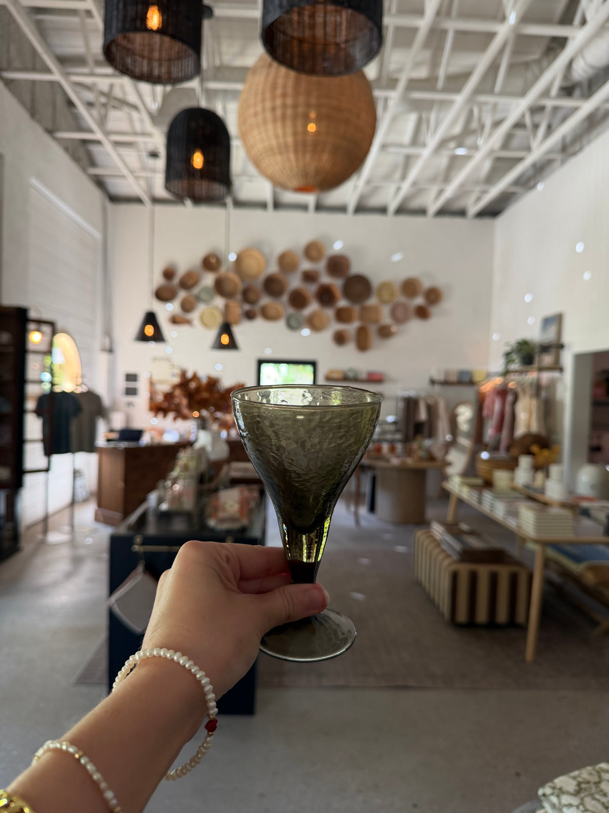 Moss Glass Goblet