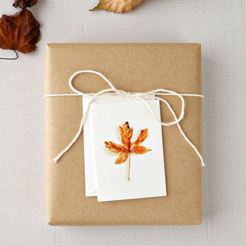 Maple Leaf Mini Enclosure Notecard