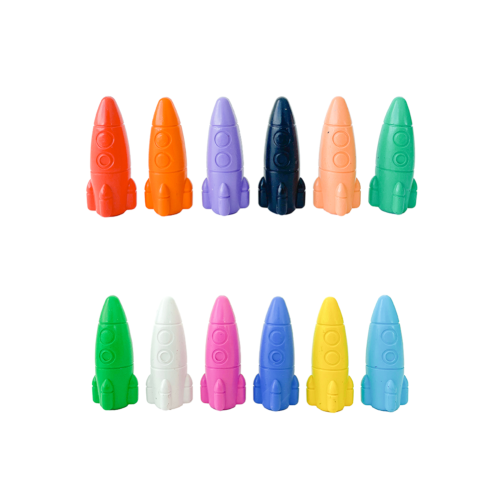 Lost In Space Rocket Ship Crayon Set