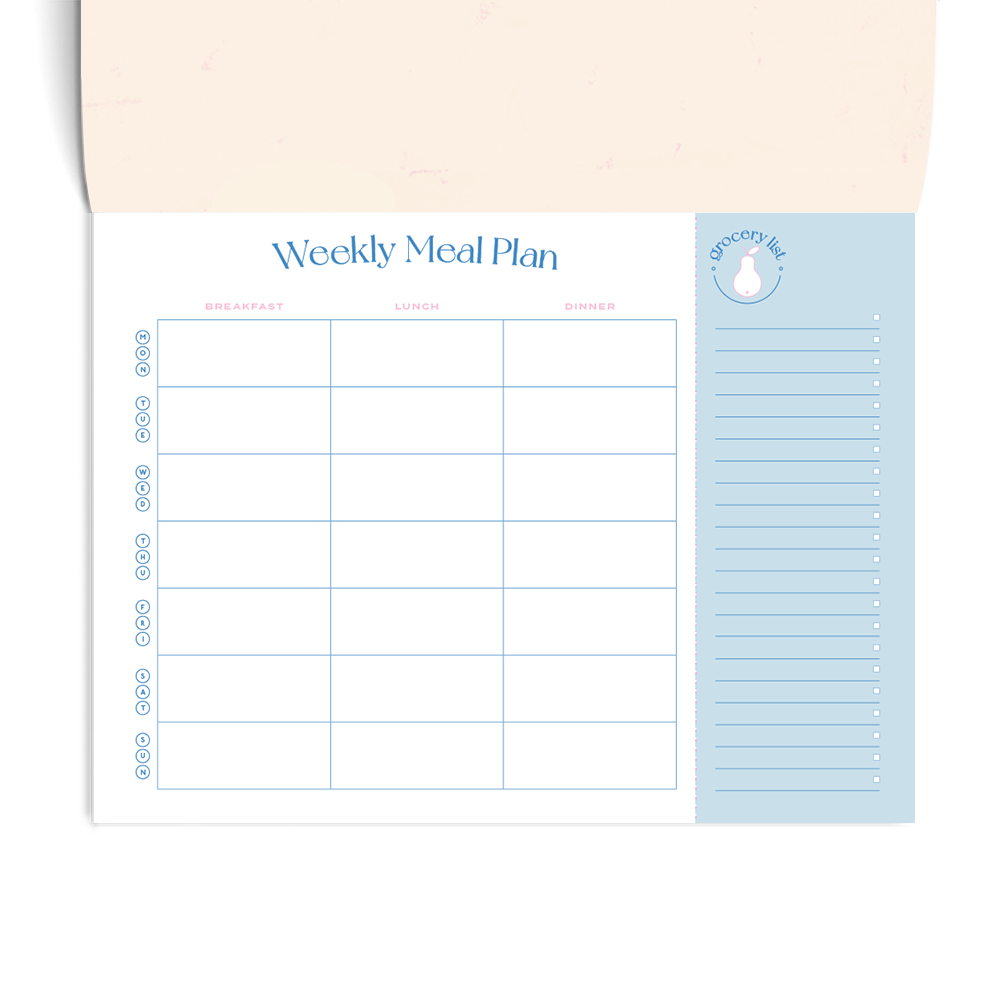 On The Menu Weekly Meal Planner & Grocery List
