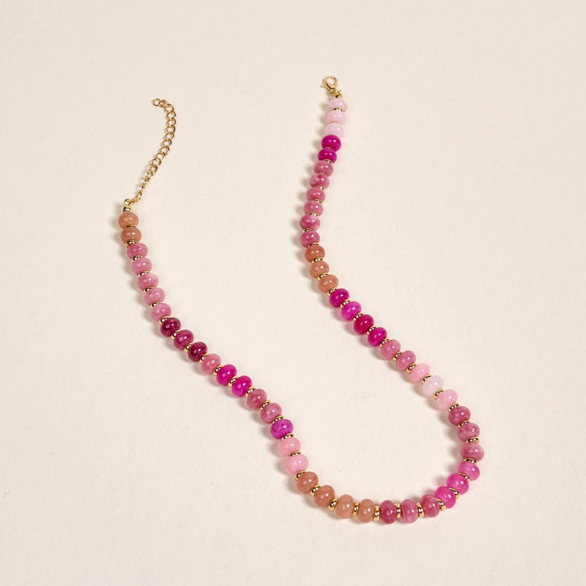 Magenta Stone Candy Necklace