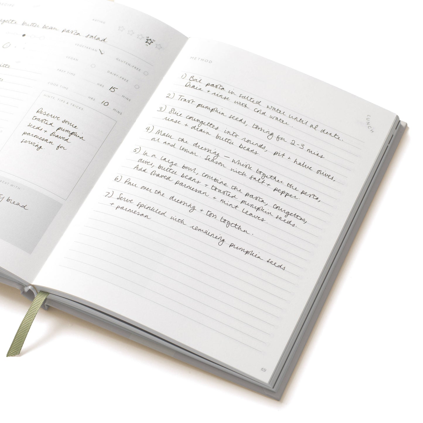 Guided Recipe Journal - Ceramic
