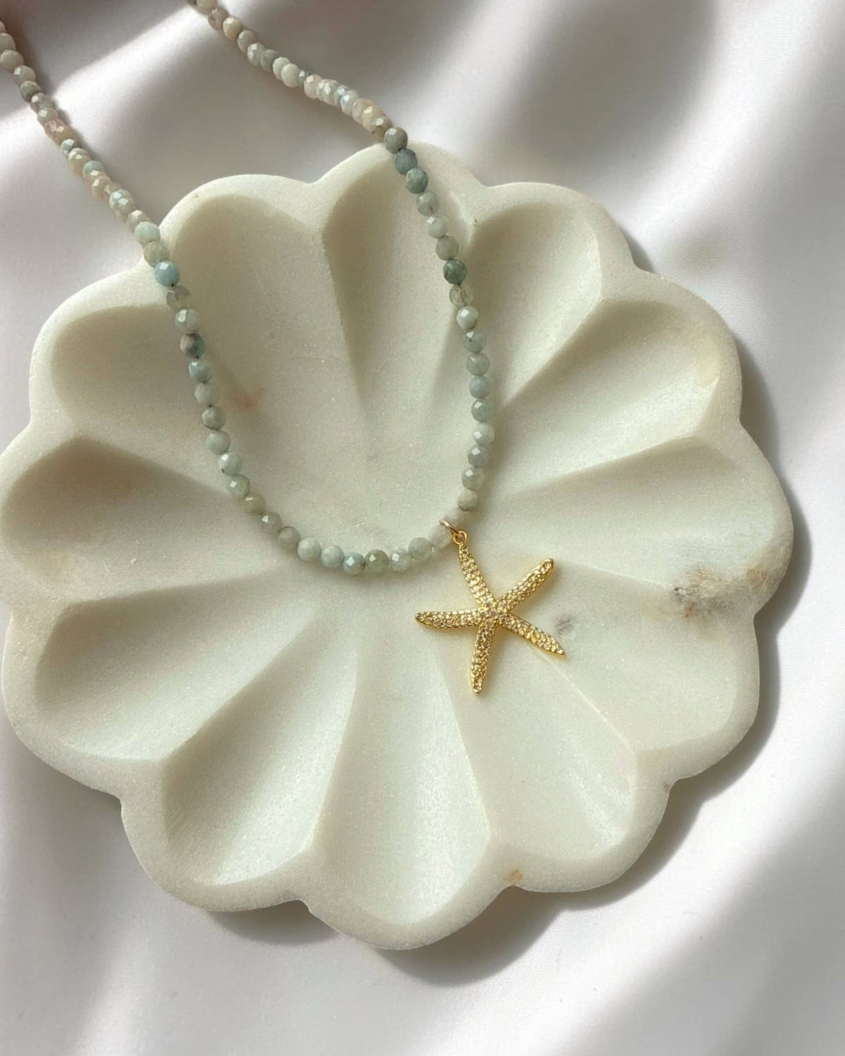 Sea Star Aquamarine Necklace