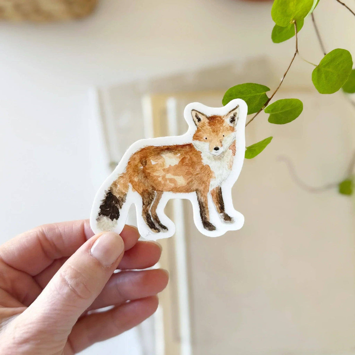 Fox Watercolor Sticker