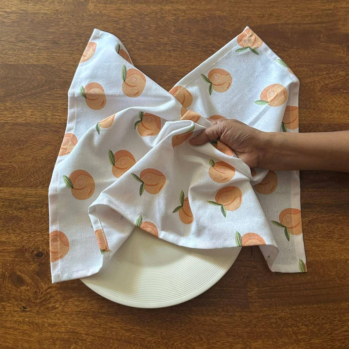 Just Peachy Dish Towels- Set of 3