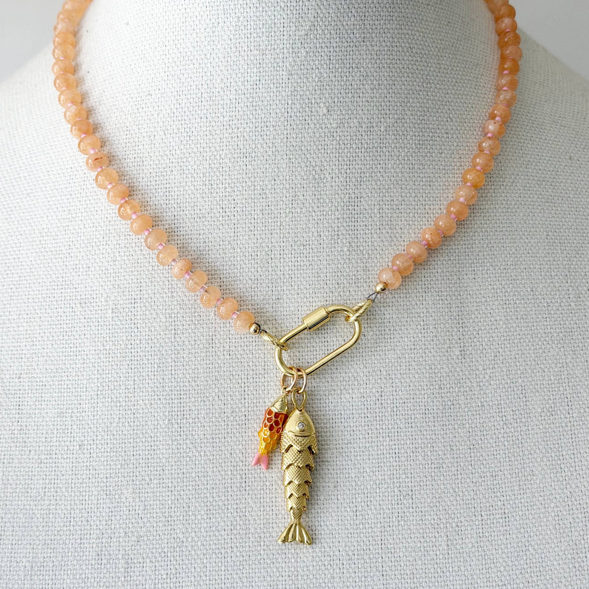 Orange Fishy Necklace