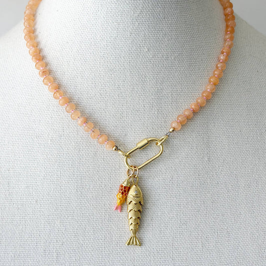 Orange Fishy Necklace