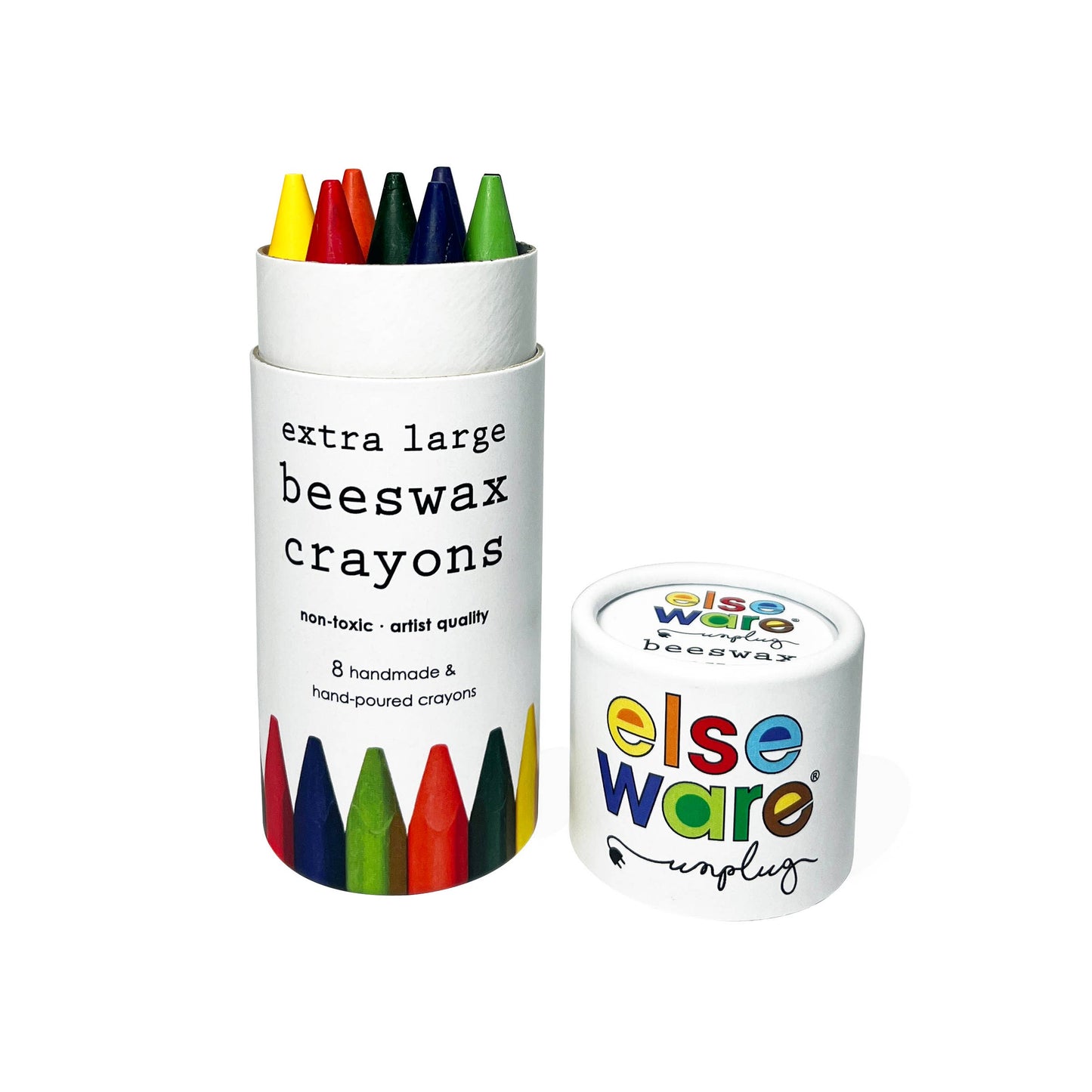 Beeswax Crayons - Extra Large - 8 Natural & Non-Toxic Colors