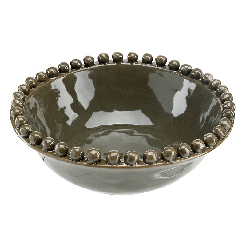 Dark Moss Serving Bowl
