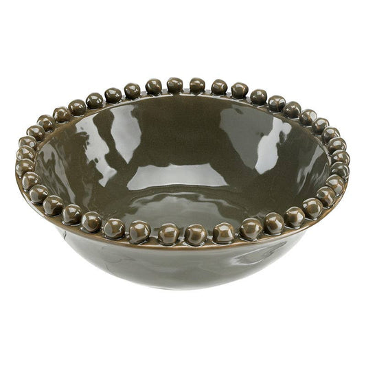 Dark Moss Serving Bowl