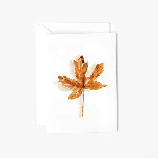 Maple Leaf Mini Enclosure Notecard