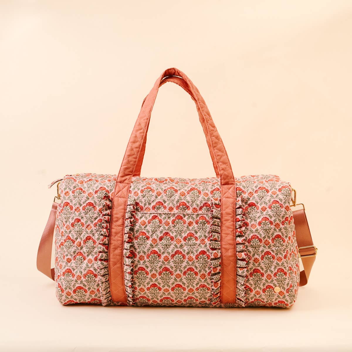 Everbloom Dusty Rose Quilted Weekender Bag