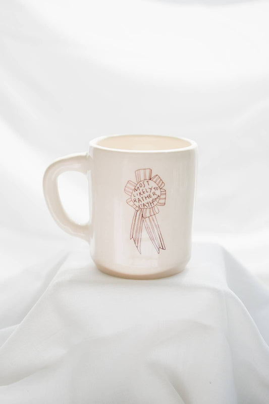 Handmade Rather Stay Home Mug