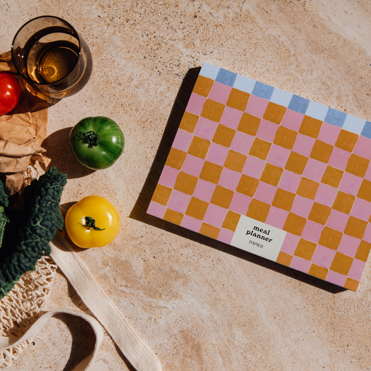 Weekly Meal Planner & Grocery List, Undated - Tablecloth