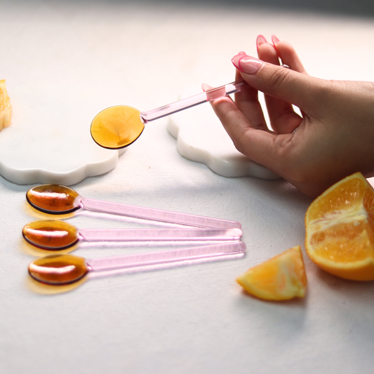Amber Pink Stirring Spoon