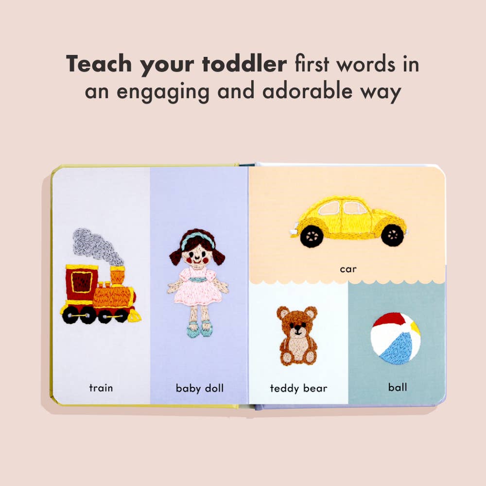 First Words With Embroidered Friends