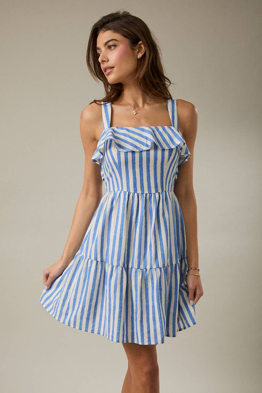 The Cove Striped Mini Dress