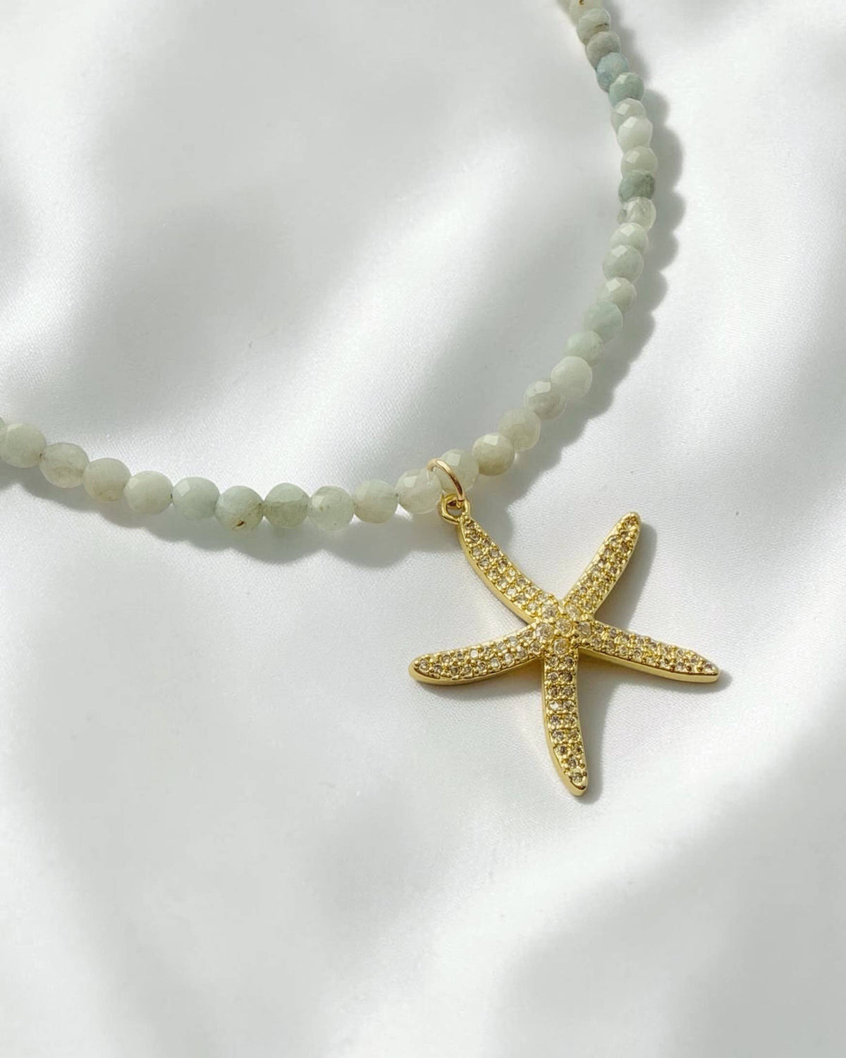 Sea Star Aquamarine Necklace
