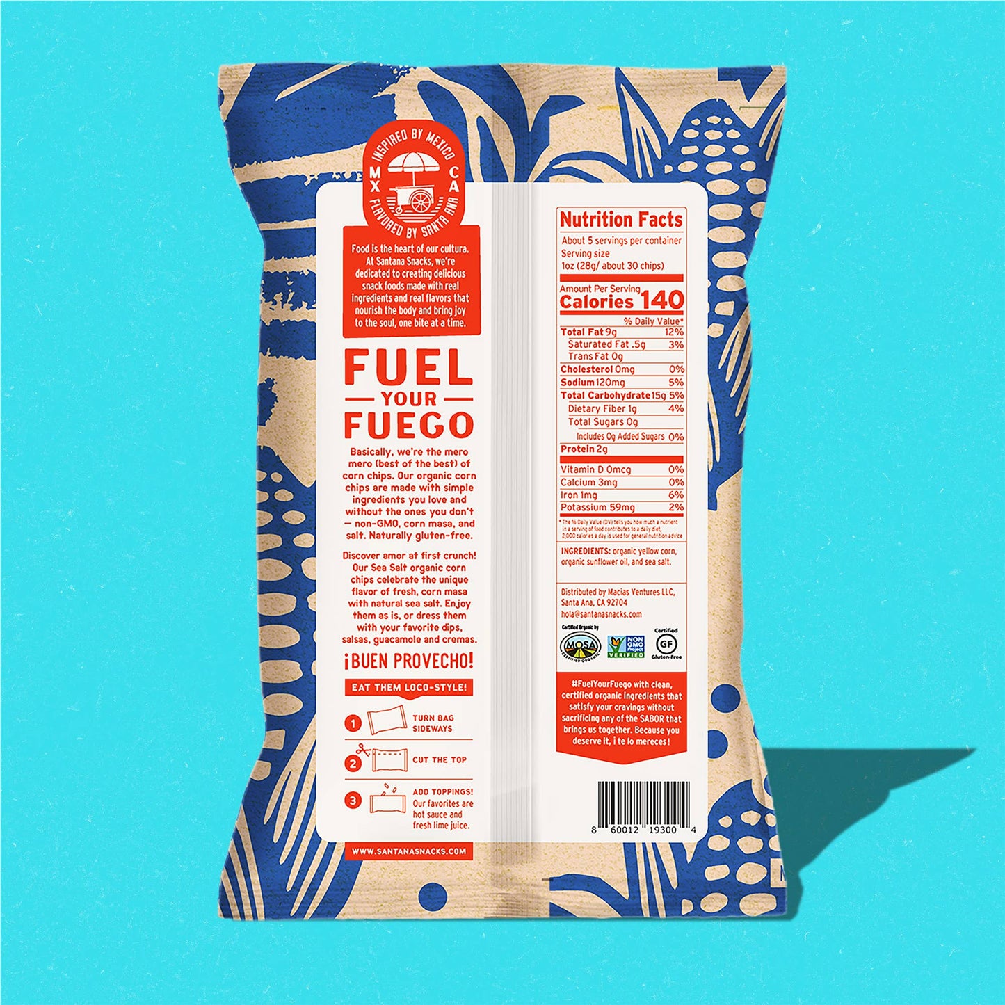Santana Snacks Organic Corn Chips