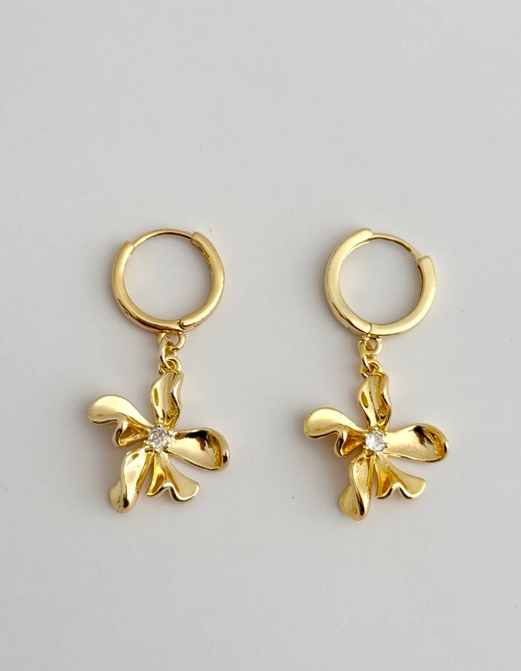 Plumeria Floating Earrings